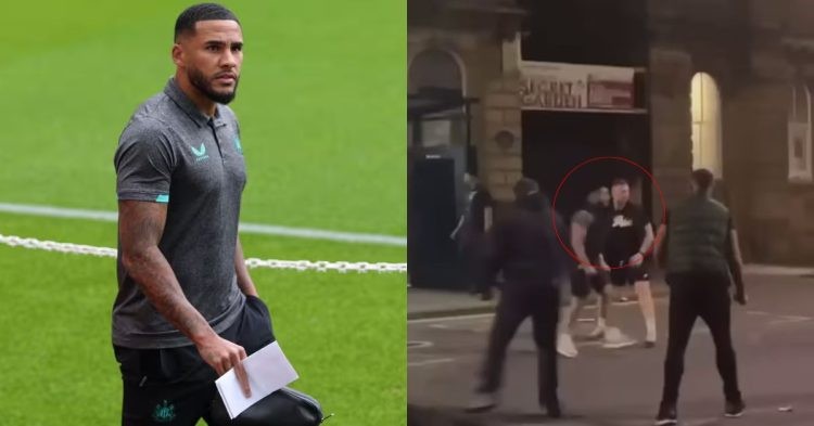Report on Jamaal Lascelles as video footage of him taking part in a street brawl went viral on social media.