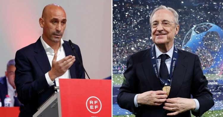 Luis Rubiales (Left) and Florentino Perez (Right)