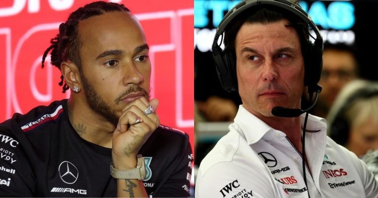 Lewis Hamilton (left), Toto Wolff (right) (Credits- Fox Sports, RacingNews365)