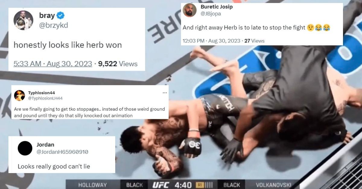 MMA fans point out the referee intervention as the new feature in EA Sports UFC 5 after a leaked Screenshot got viral