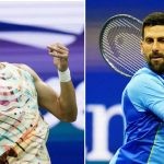 Carlos Alcaraz and Novak Djokovic at US Open