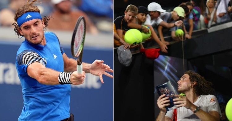 Stefanos Tsitsipas trolled for his gesture following his loss at US Open