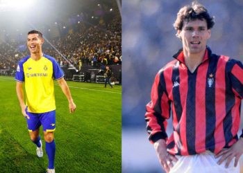 Cristiano Ronaldo (left) Marco van Basten (right) (credits- Goal.com, X)