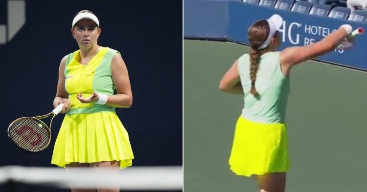 Jelena Ostapenko shooed a fan away at US Open