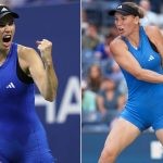 Caroline Wozniacki body suit at US Open