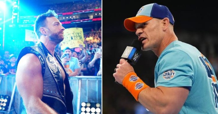 John Cena (right) praises LA Knight (left)
