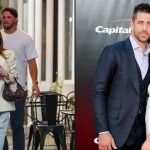 Josh Allen with Hailee Steinfeld and Aaron Rodgers with Olivia Munn (Credit: People)