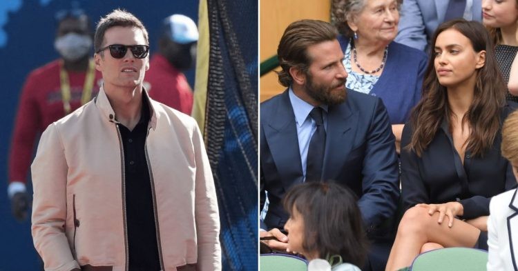Tom Brady, and Bradley Cooper with Irina Shayk (Credit: People)