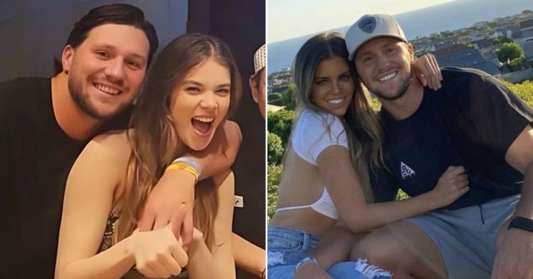 Josh Allen with girlfriend Hailee Steinfeld and ex Brittany Williams (Credit: People)