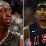 Dwyane Wade and Carmelo Anthony in Team USA (Credits - The Denver Post and Sports Illustrated Vault)