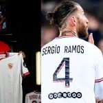 Sergio Ramos (left) Ramos with Kylian Mbappe (right) (credits- X)