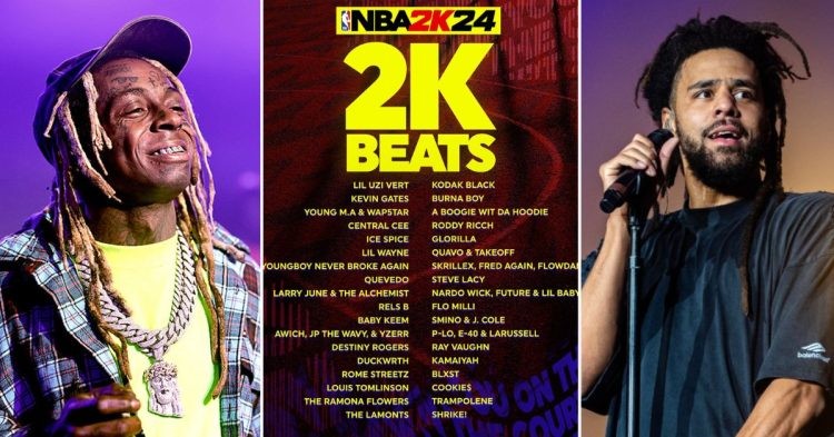 NBA 2K24 Tracklist (Credits - XXL Mag, X, and Rolling Stone)