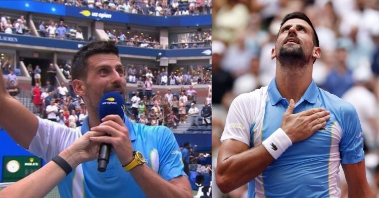 Novak Djokovic belts out to “Fights for the Right to Party” after qualifying for US Open Semifinal