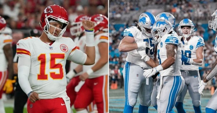The Kansas City Chiefs and the Detroit Lions (Credit: CNN)