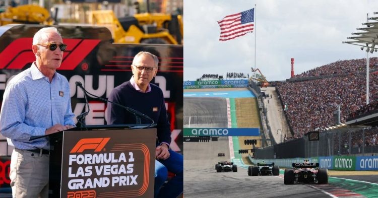 Liberty Media CEO Greg Maffei and Formula 1 Group President (left), Austin Circuit in the USA (right) (Credits- La Opinion, F1)