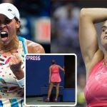 Aryna Sabalenka smashed her racket during semifinal clash with Madison Keys at US Open