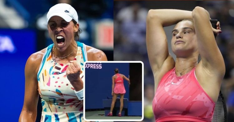 Aryna Sabalenka smashed her racket during semifinal clash with Madison Keys at US Open