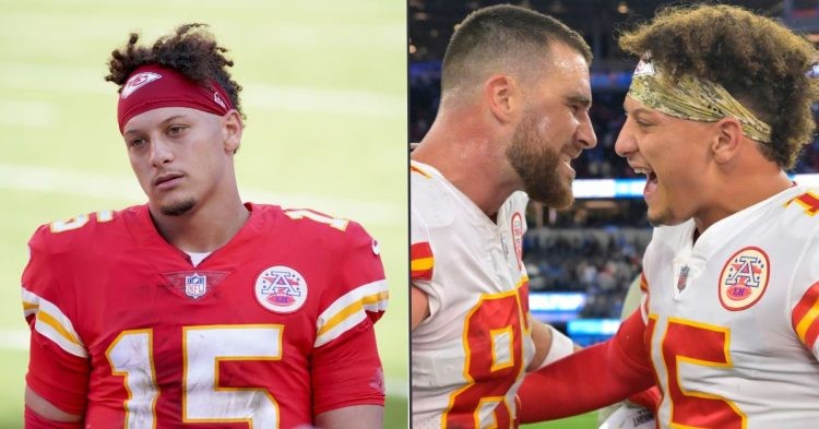 Patrick Mahomes with Travis Kelce (Credit: CNN)