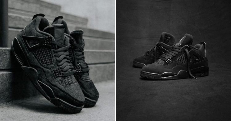 Nike SB x Air Jordan 4 Retro 'Black Cat' (Credits - Nice Kicks and X)