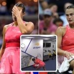 Aryna Sabalenka smashed her racket after losing to Coco Gauff in the US Open final