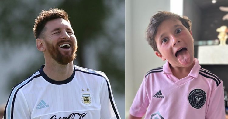 Report on Lionel Messi as he shares stories about his son Thiago and Mateo Messi in an interview with TyC Sports.