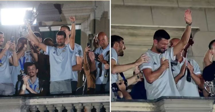Novak Djokovic in tears after return to Serbia after US Open victory