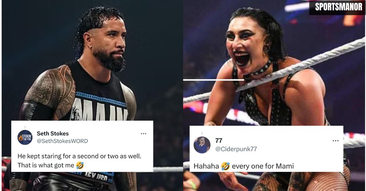 Fans react to Jey Uso's reaction to Rhea Ripley 