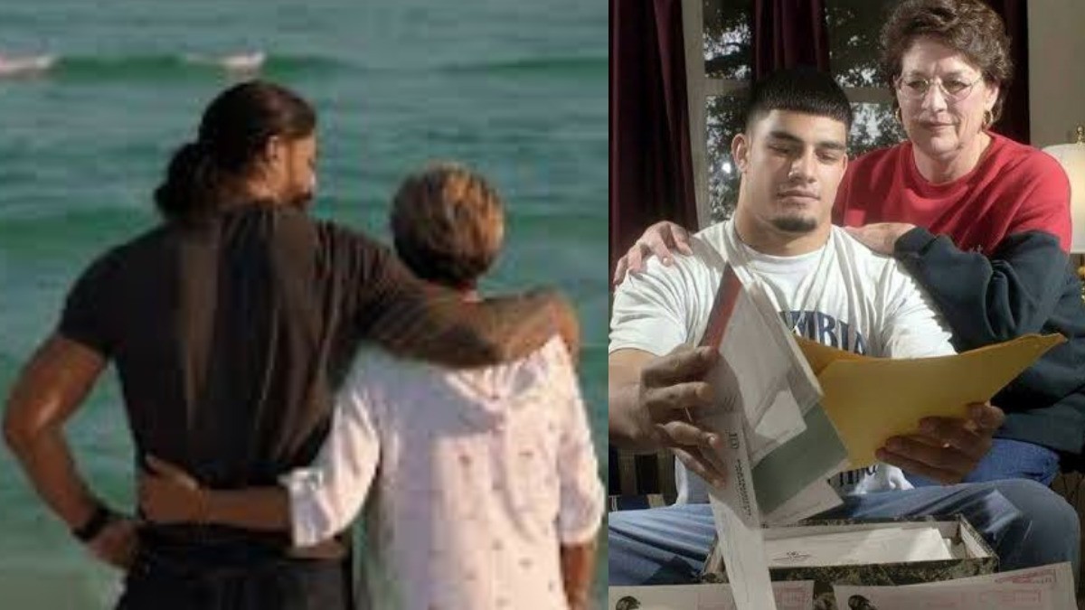 Roman Reigns with his mother