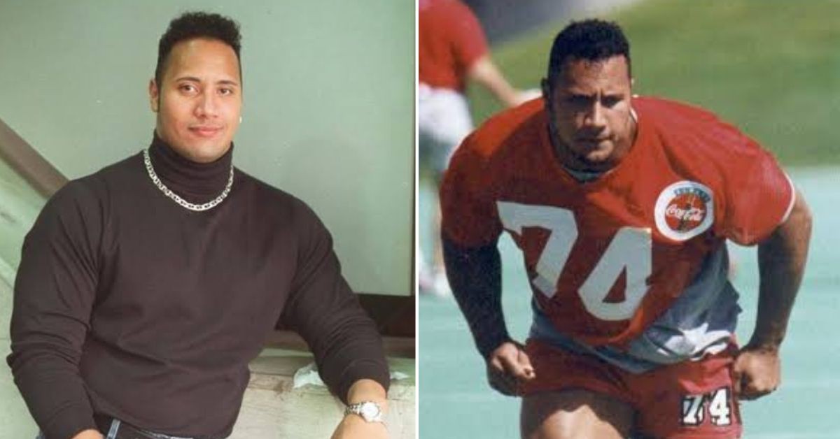 Dwayne Johnson in his young age