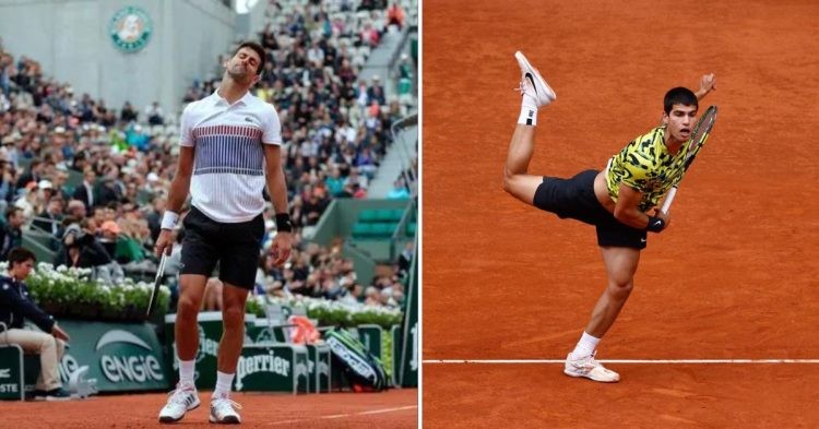 Novak Djokovic and Carlos Alcaraz. (Credits- Sipa/Oscar J Barroso, AFP/Getty Images)