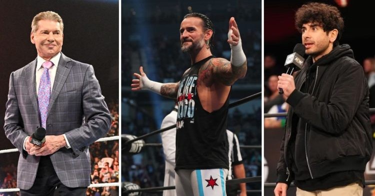 Vince McMahon, CM Punk and Tony Khan