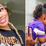 Stefon Diggs, his ex-girlfriend Tae Heckard and his daughter Nova (Credits: Linktree and Pinterest)