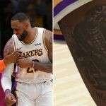 LeBron James' tattoo on NBA 2K24 (Credits - talkSPORT and X)