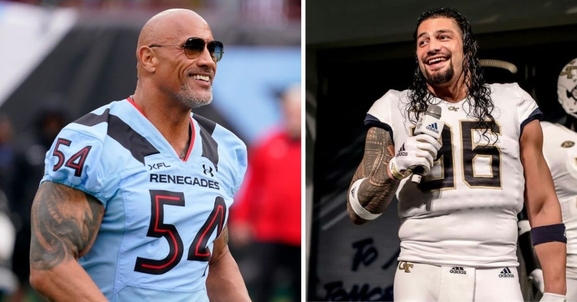 Roman Reigns vs. The Rock: Who Had a Better Football Career?