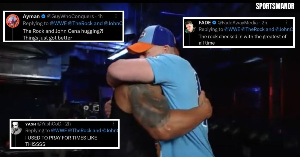 Fans react to The Rock and John Cena's meet-up