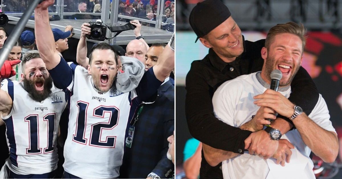 Julian Edelman and Tom Brady (Credits: USA Today's FTW and Pinterest)