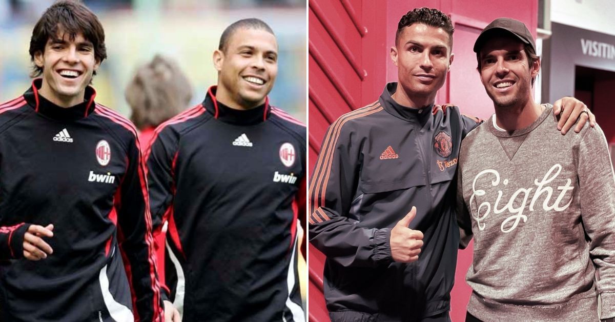 Kaka with Ronaldo Nazario & Cristiano Ronaldo with Kaka