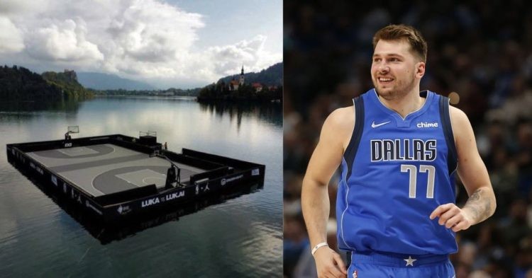 Luka Doncic and his floating basketball court
