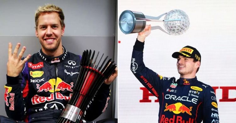 Max Verstappen refuses to compare his dominance to Sebastian Vettel's (Credits - Evening Standard, Imago)