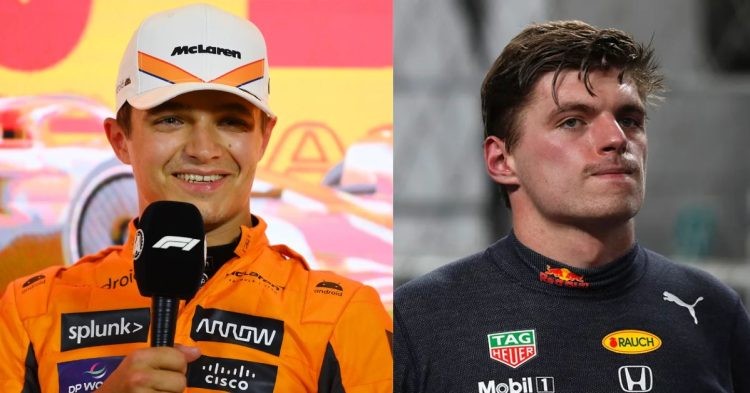 Lando Norris (left), Max Verstappen (right) (Credits- F1, RACER)