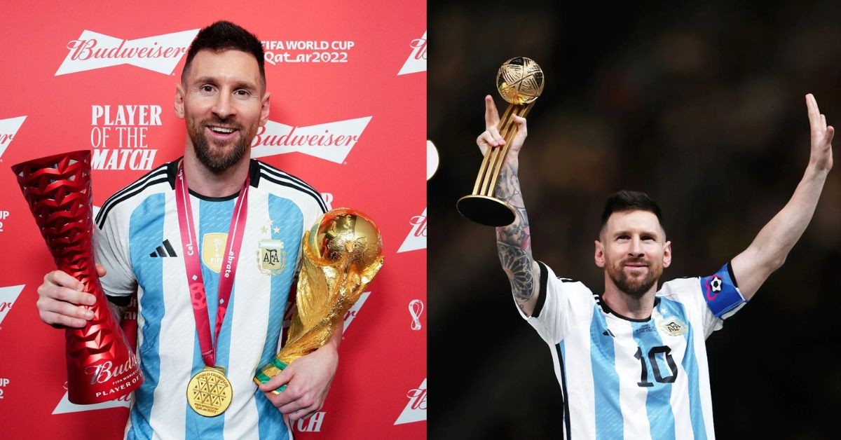 Lionel Messi won the World Cup and the Golden Ball award in Qatar last year