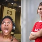 Report on IShowSpeed as the famous streamer created another viral moment by reacting to Hannah Blundell in the EA FC 24.