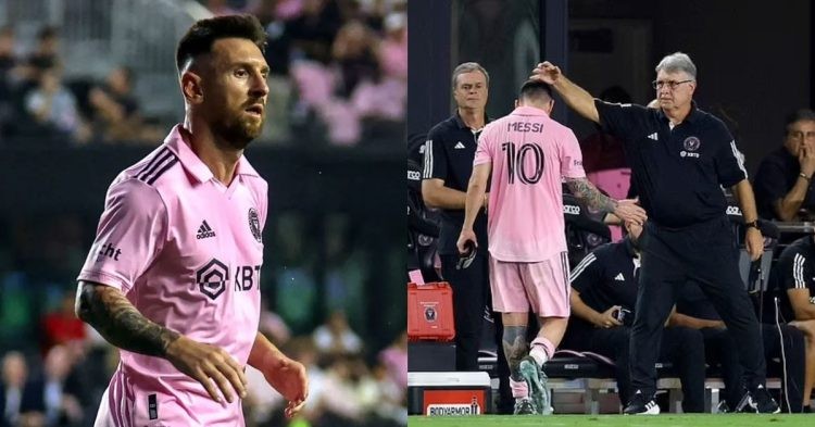 Report on Lionel Messi as Inter Miami manager Tata Martino gave an update on the first half substitution of their star forward.