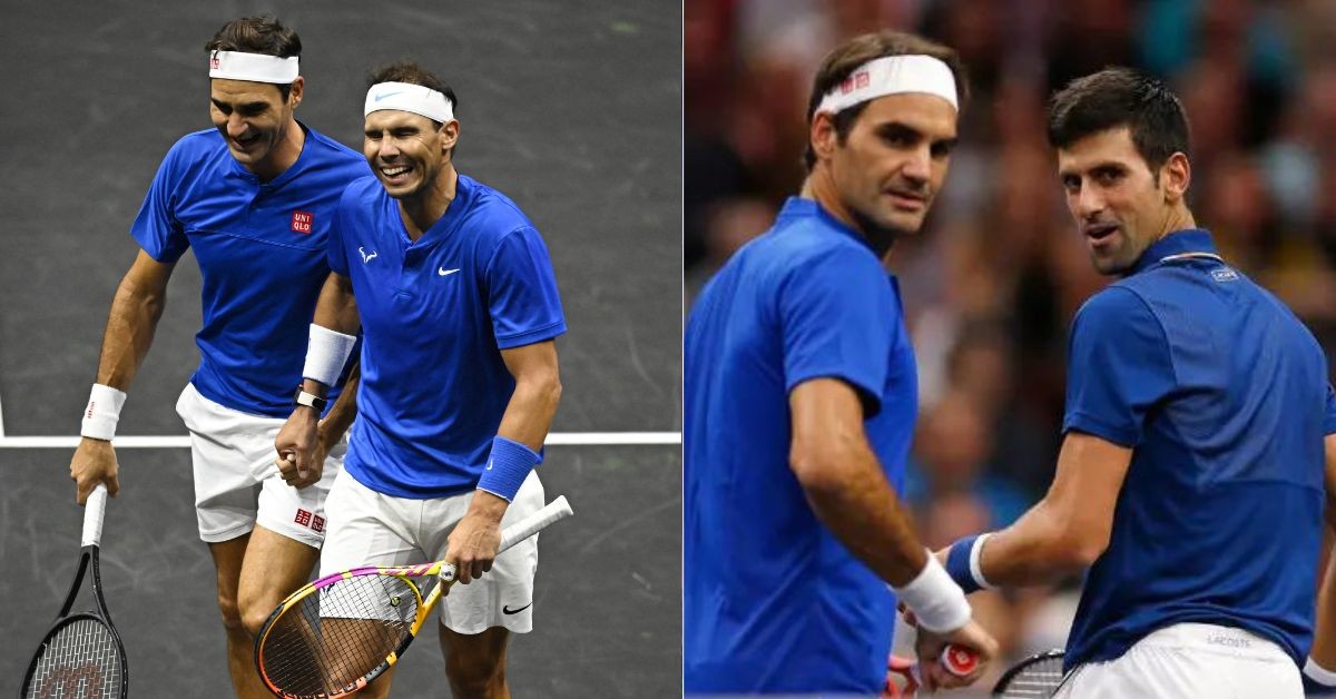 Roger Federer, Rafael Nadal, Novak Djokovic at Laver Cup