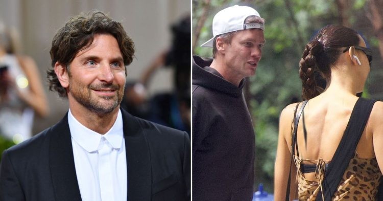 Bradley Cooper, and Tom Brady with Irina Shayk (Credit: Daily Mail)