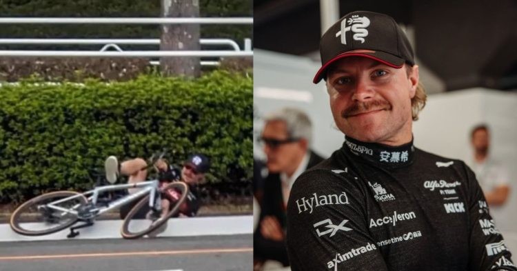 Valtteri Bottas gets trolled on Twitter again for his epic bicycle fail