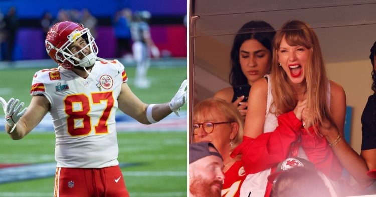 Travis Kelce and Taylor Swift (Credit: People)