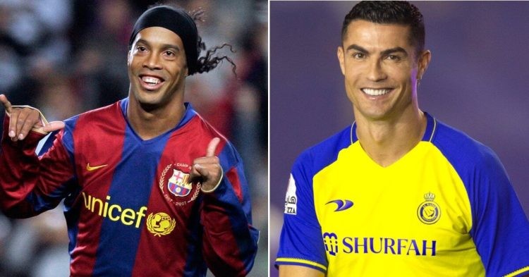 Ronaldinho and Cristiano Ronaldo