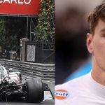 Mick Schumacher crash at the Monaco Grand Prix 2021 (left), Logan Sargeant (right) (Credits- PlanetF1, F1)