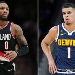 Damian Lillard and Michael Porter Jr. (Credit- Amanda Loman Getty Images and Getty Images)
